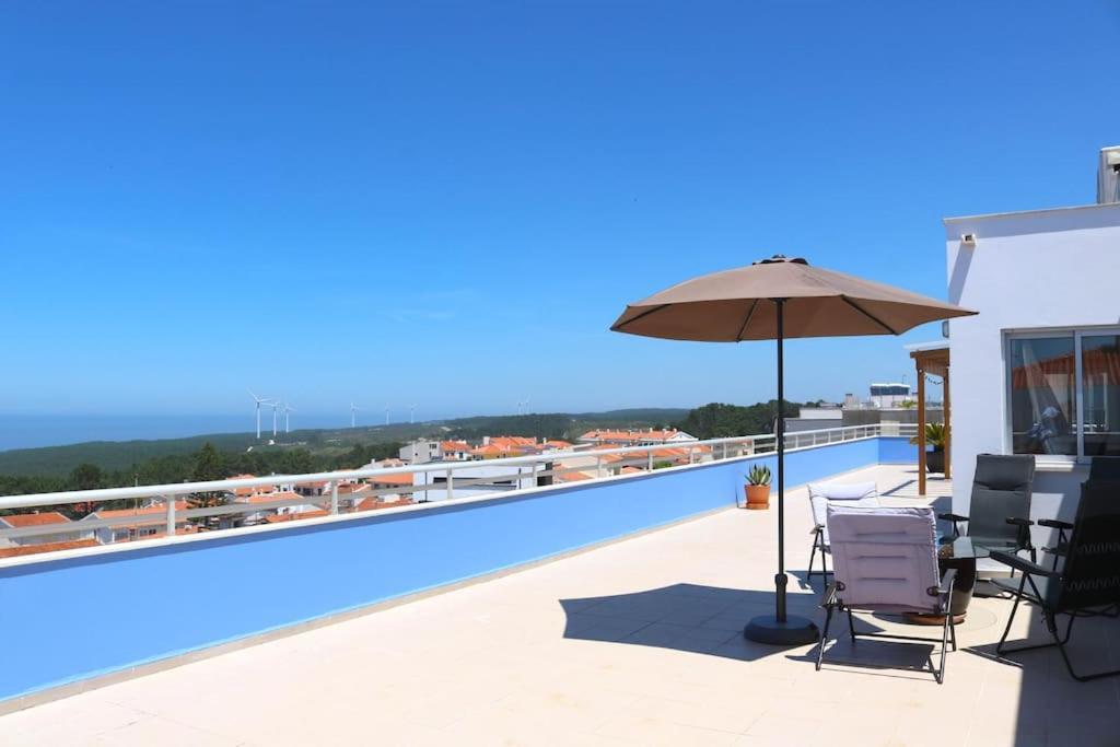 纳扎雷Sitio Penthouse - Big Terrace With Sea View & Bbq别墅 外观 照片